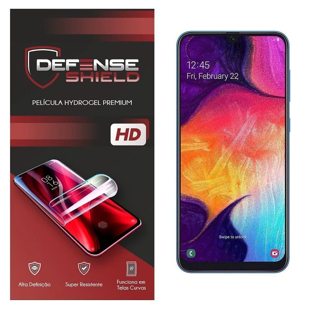 Pelicula Hydrogel Premium Para Galaxy A50 Proteção Frontal + Verso Defense Shield