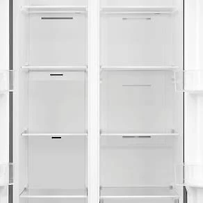 Miniatura Geladeira Midea Side by Side MDR-S598FGA041 Frost Free com Painel Touch, Função Turbo e Conectividade Via App- Cor Inox Claro - 442 litros 110V