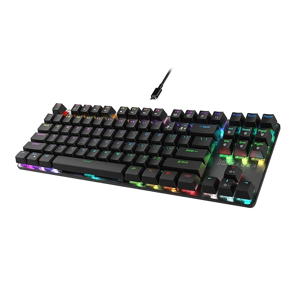 Teclado Gamer XT Racer Tank XTK-120, RGB, Anti-Ghosting, Switches OUTEMU Vermelho, ABNT2, Profissional, Preto - XTK-120