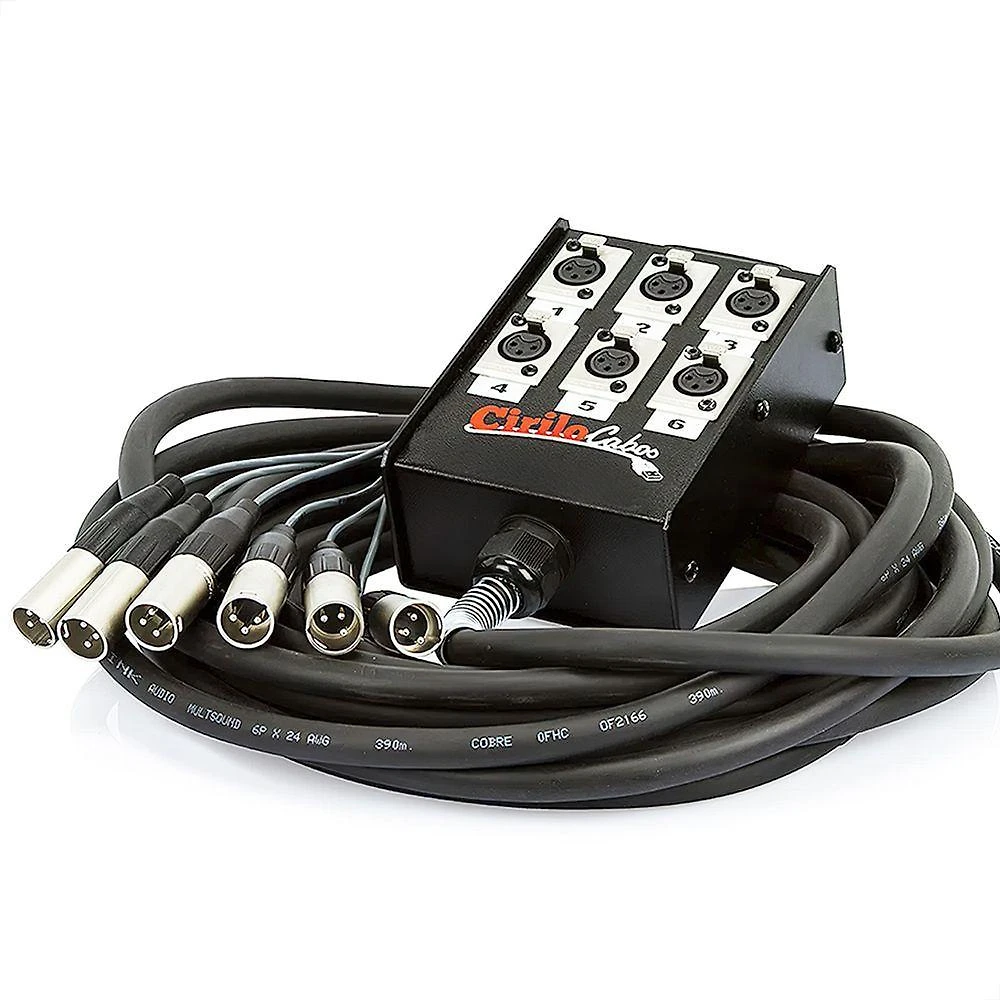 Medusa 6 Vias Montada Conectores Amphenol - 15 Metros