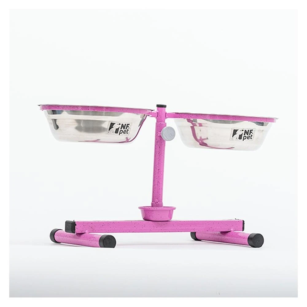 Miniatura Comedouro Premium Antiformiga Inox Rosa - 1,8 Litros