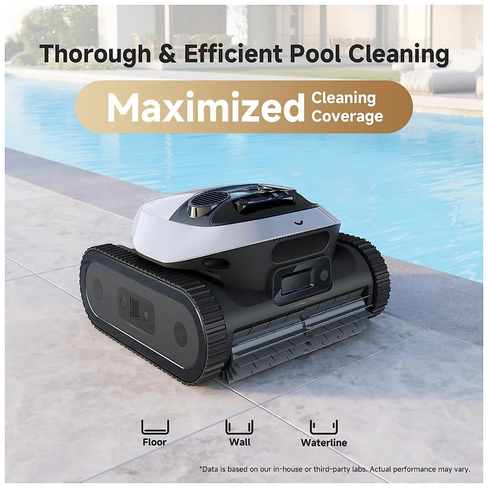 Robô Aspirador para Piscinas AIPER Scuba X1 Pro Max, Preto e Cinza, Mapeamento Inteligente, Roteiro Adaptativo, Dupla Filtração, Modelo 2025﻿