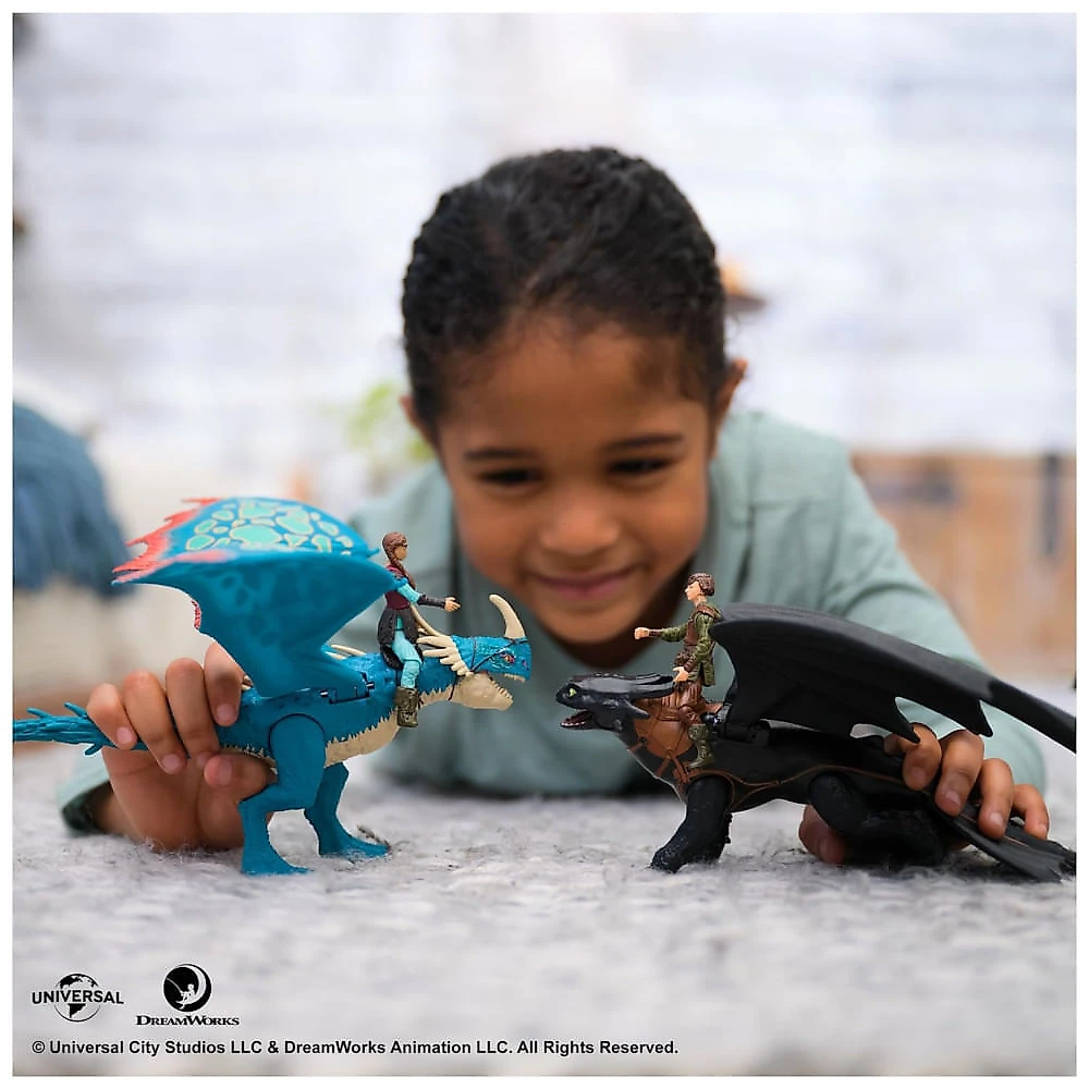 Dreamworks Dragons: Conjunto de Bonecos de Ação Deadly Nadder Astrid - Brinquedos Infantis para Meninos a partir de 4 anos