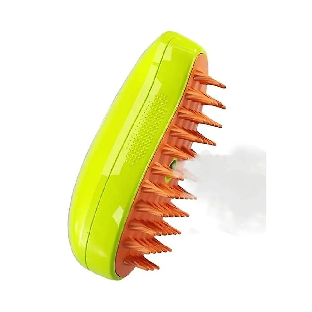 Escova A Vapor Pet Cao Gato Cachorro Bateria Recarregavel Eletrica Remove Pelo Animal De Estimaçao Higiene Limpeza