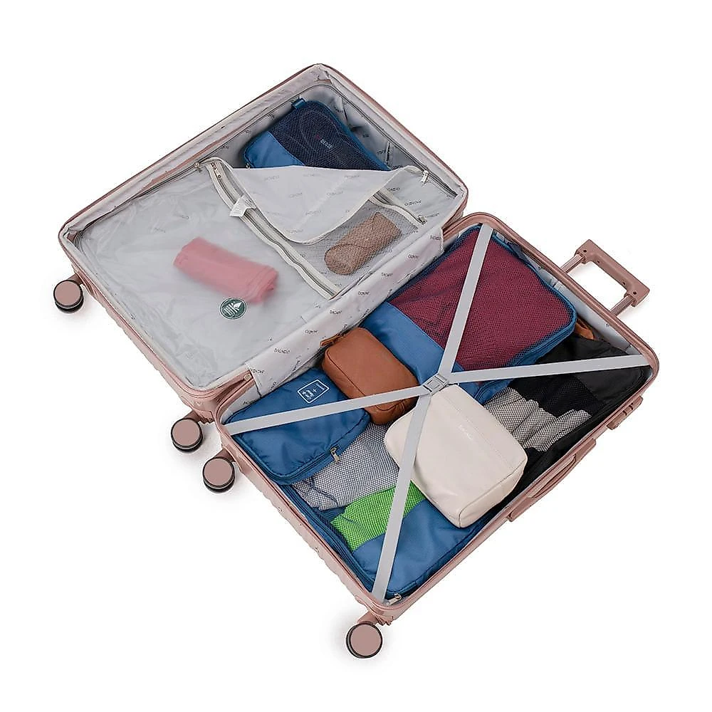 Mala média 23 kg policarbonato 4 rodas 26" monte carlo rosé m