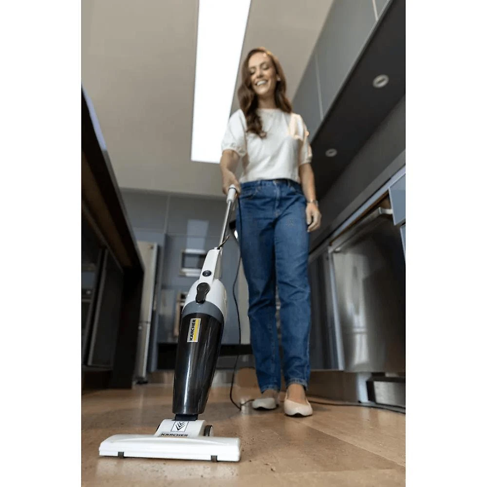 Aspirador de pó vertical 2 em 1 karcher vcl 1 filtro hepa 1000w 170mbar 110v