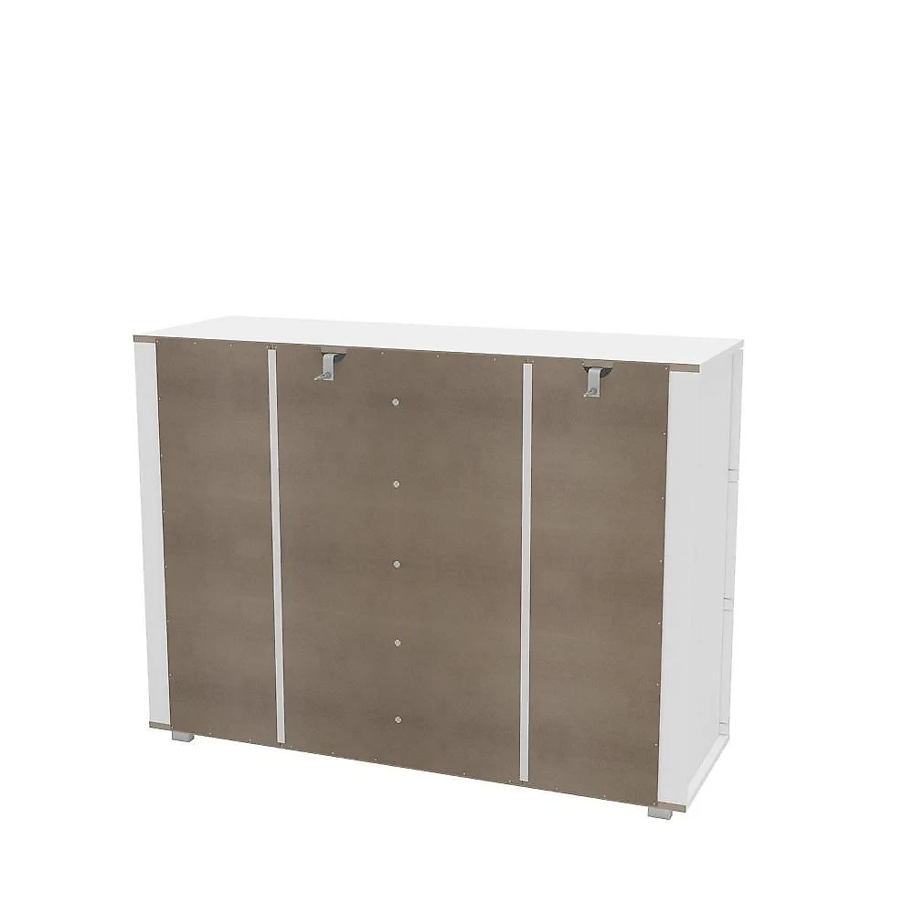Cômoda 6 Gavetas Merlot Politorno Branco