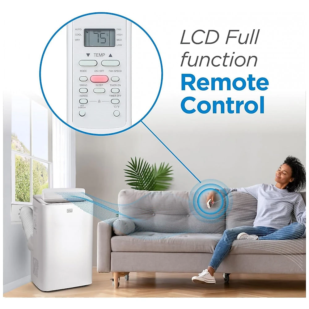 Ar-condicionado Portátil BLACK+DECKER Inteligente, 12.000 BTU, Para Ambientes de até 51 m², Compressor Inverter, Modelo BPACT08NM