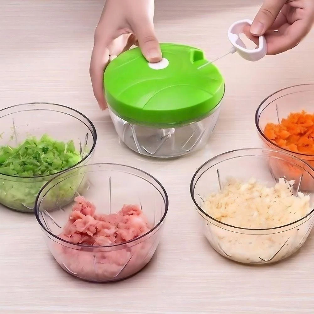 Processador Manual de Alimentos Triturador 500ml para Temperos e Legumes Advance