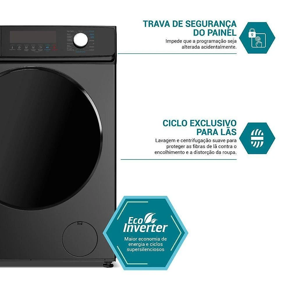 Lava e Seca 11Kg Philco Interver Plus 16 programas PLS11D 220V