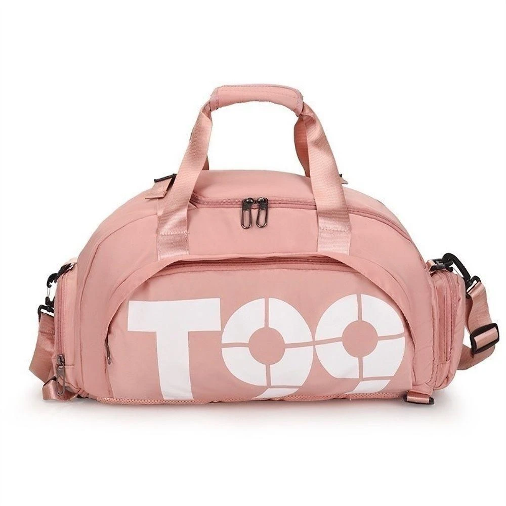 Bolsa Esportiva 3 em 1 para Academia e Viagens com Material Impermeável Rosa OEM