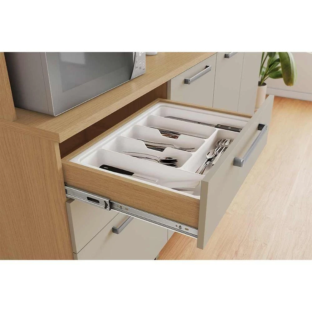Miniatura Kit De Cozinha Compacta Nobreza C- 7 Portas E 2 Gavetas 210cm Carvalho-cinza - Nesher