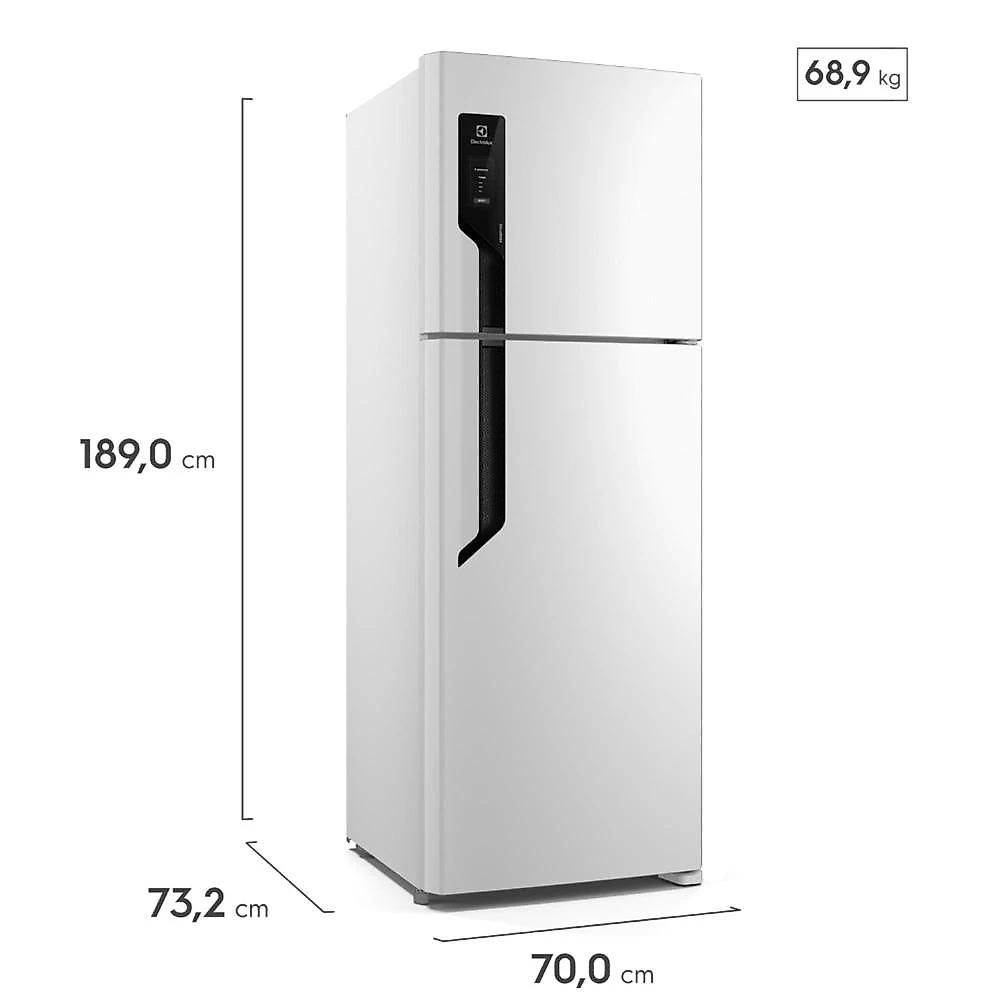 Geladeira electrolux frost free 480 litros tf71 duplex efficient autosense branca 110