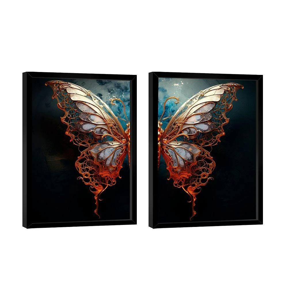 Dupla De Quadros Light Butterfly -- Br Artes