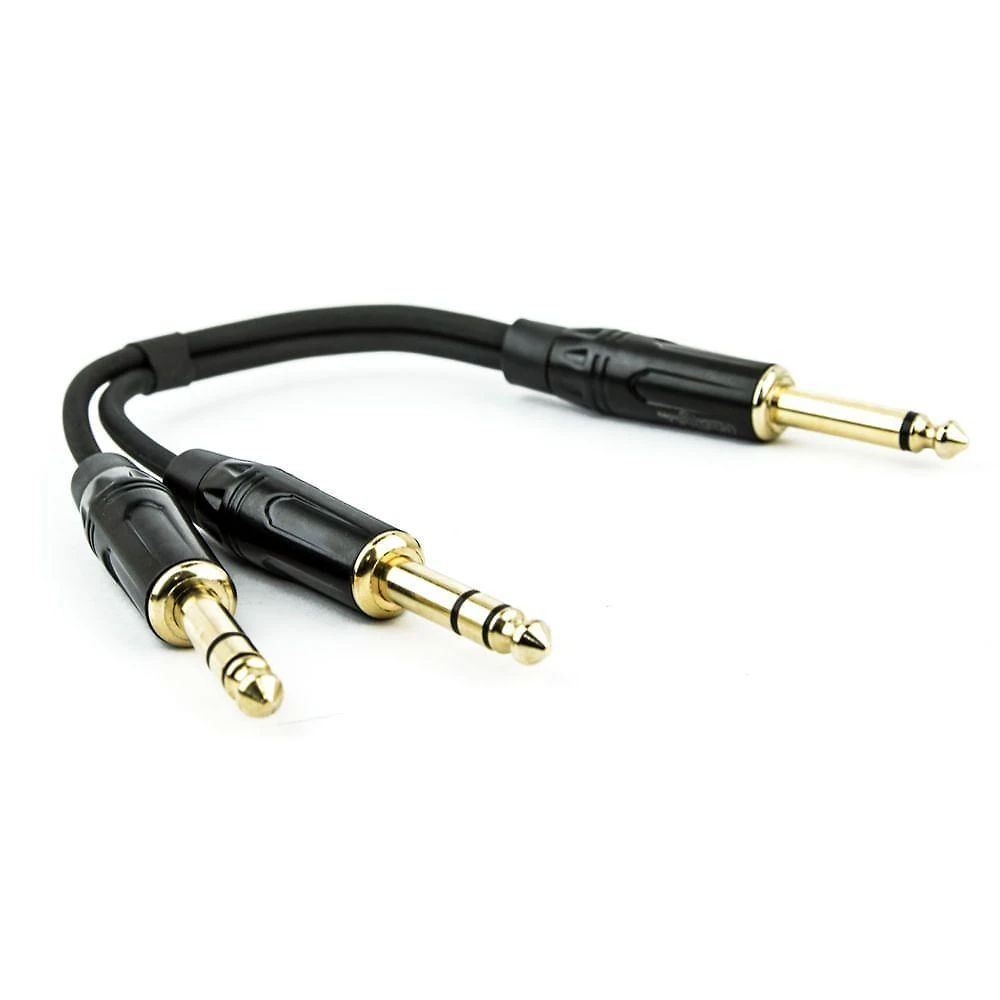 Cabo P10 Mono Para 2 P10 Estereo - 80 Cm