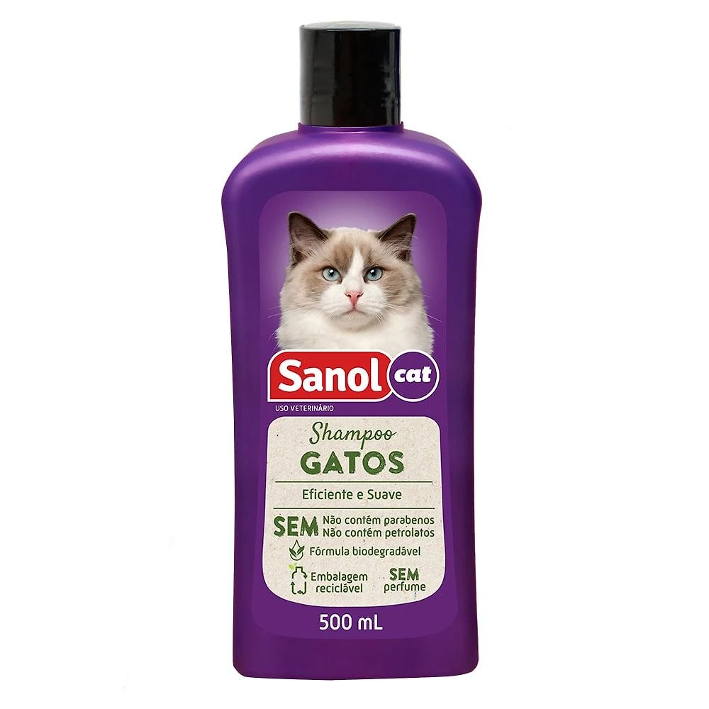 Shampoo Sanol Vet para Gatos - 500 mL