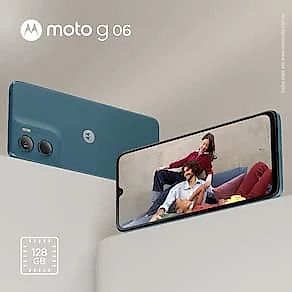 Smartphone Motorola Moto G06 4G Tela 6,9” 128GB Câmera 50MP Azul Marinho