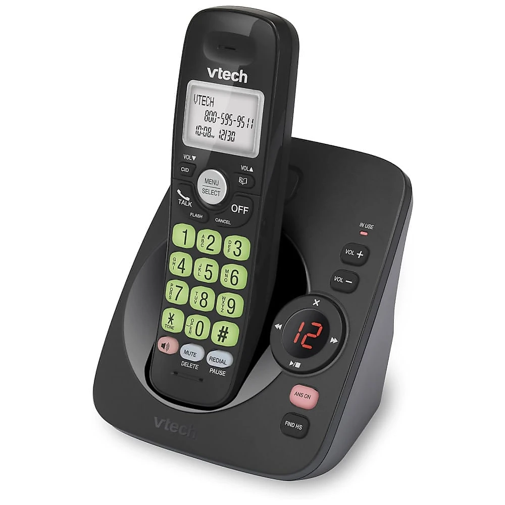 Telefone Residencial sem Fio VTech VG13411 DECT 6.0 com Conexão Bluetooth e Secretária Eletrônica Digital - Preto
