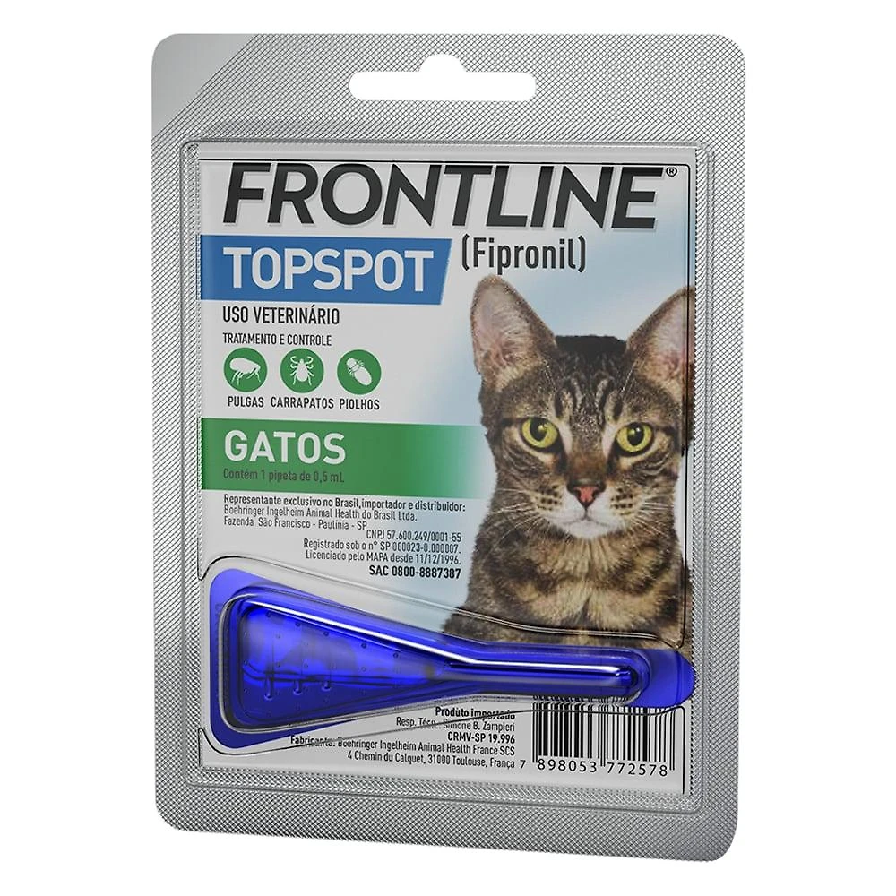 Antipulgas e Carrapatos Frontline Top Spot para Gatos - 1 Unidade
