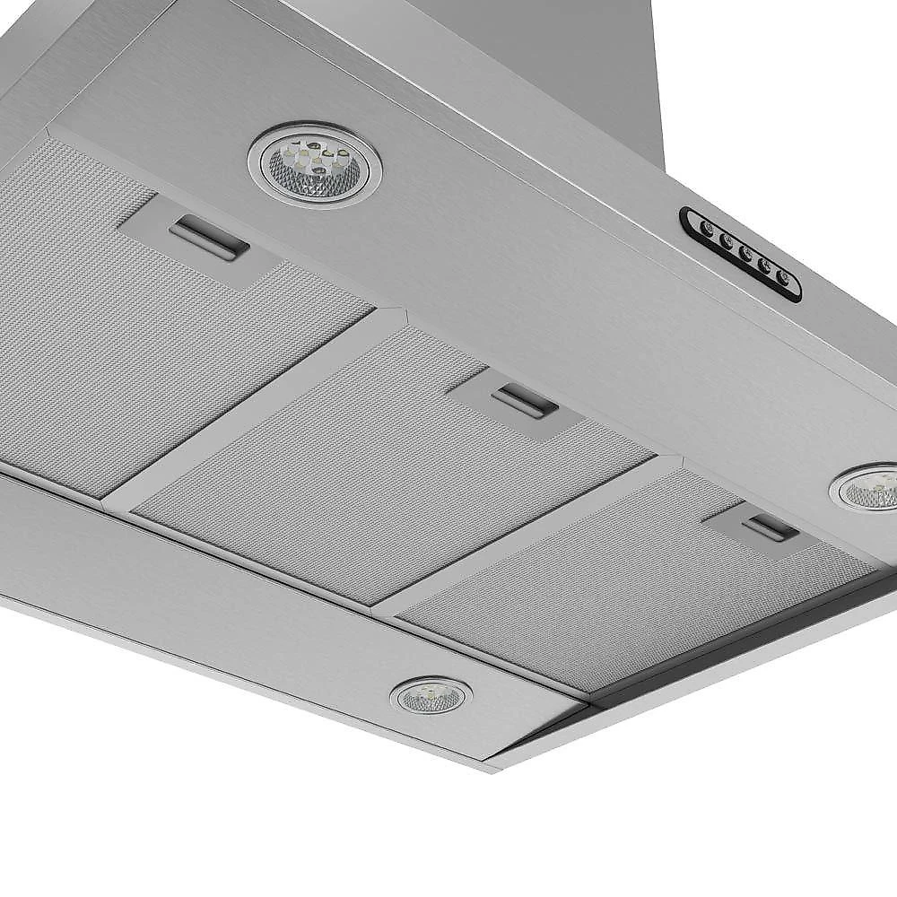 Coifa Ilha Retangular 75Cm 3 Velocidades Inox Inox 220V 220V