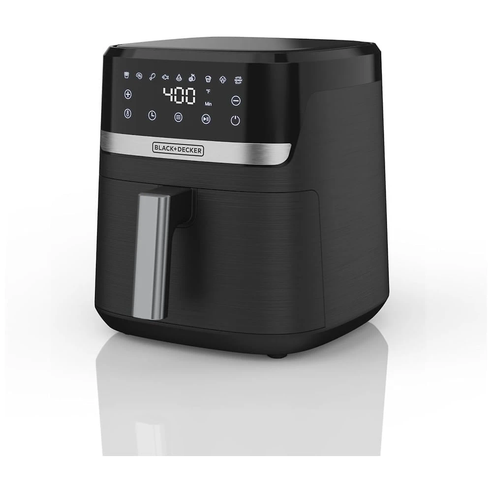 Air Fryer 3,5L com 9 Funções Predefinidas, Painel Digital, Desligamento Automático e Lembrete de Agitação, 110V 1300W, BLACK DECKER AFBD42, Preta