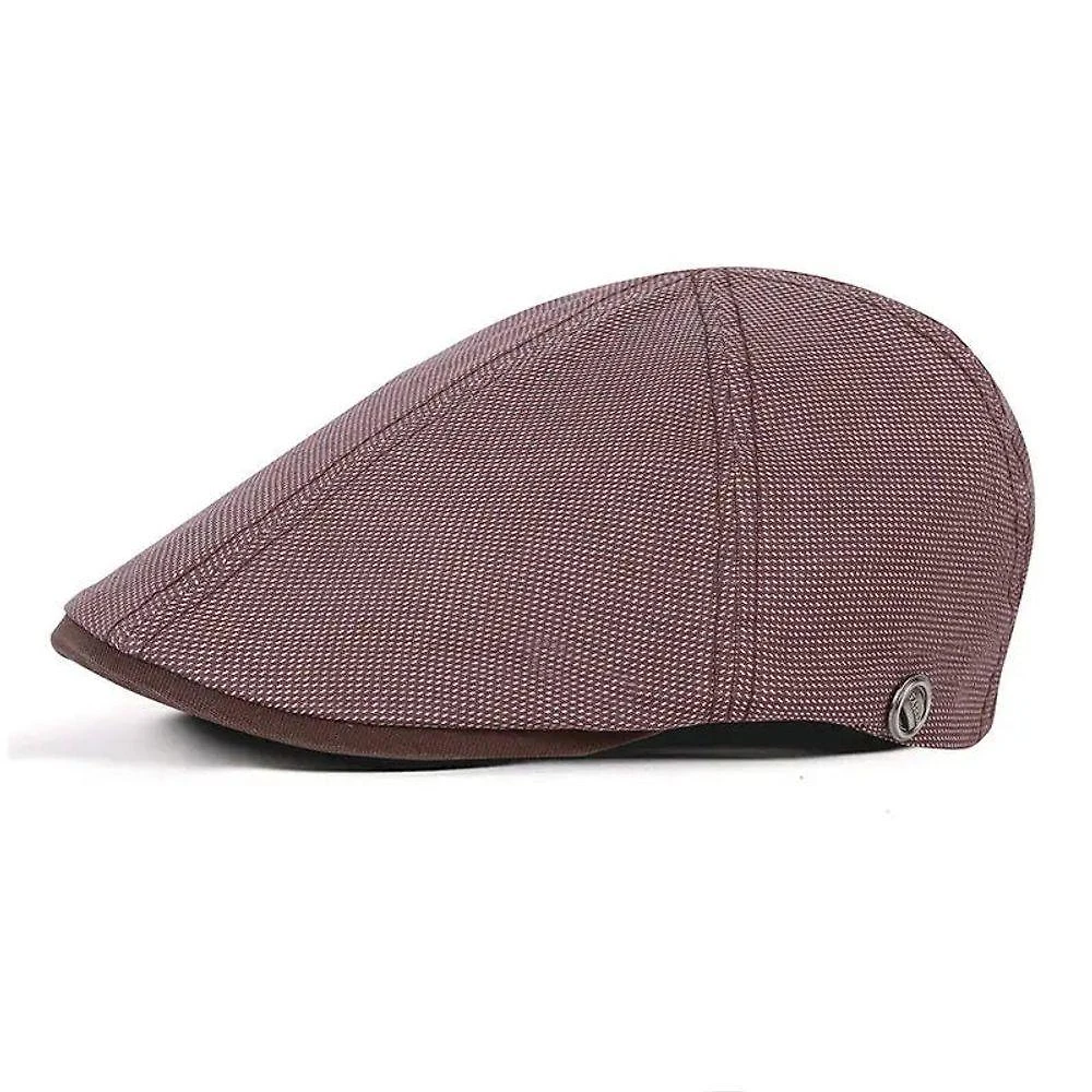 Boina Casual Branded Unissex Para Primaveravero Ajustvel E Estilo Newsboy Vinho