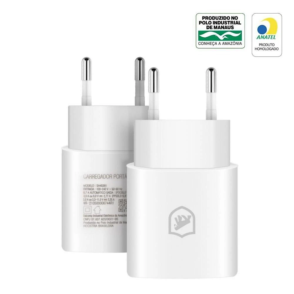 Kit Carregador Turbo Tipo C + Cabo Dual Shock Tipo C / Tipo C + Carregador de Brinde - Gshield