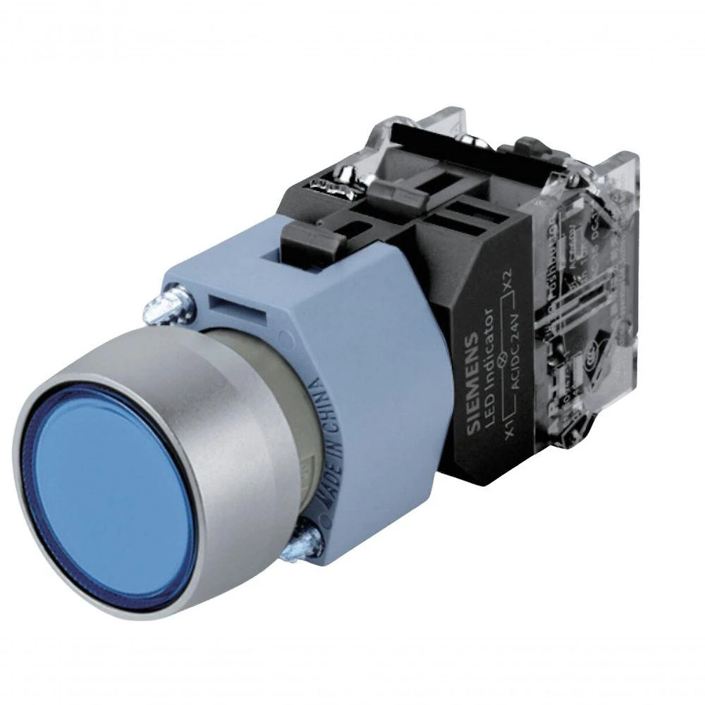 Botão Comando Completo Siemens 3SB7130-0AB50-1BA0 22MM Bivolt Azul