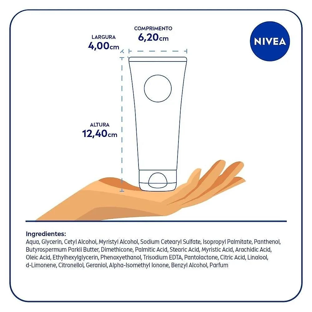 Creme para Mãos Nivea 3em1 Reparação Dexpanthenol 75g