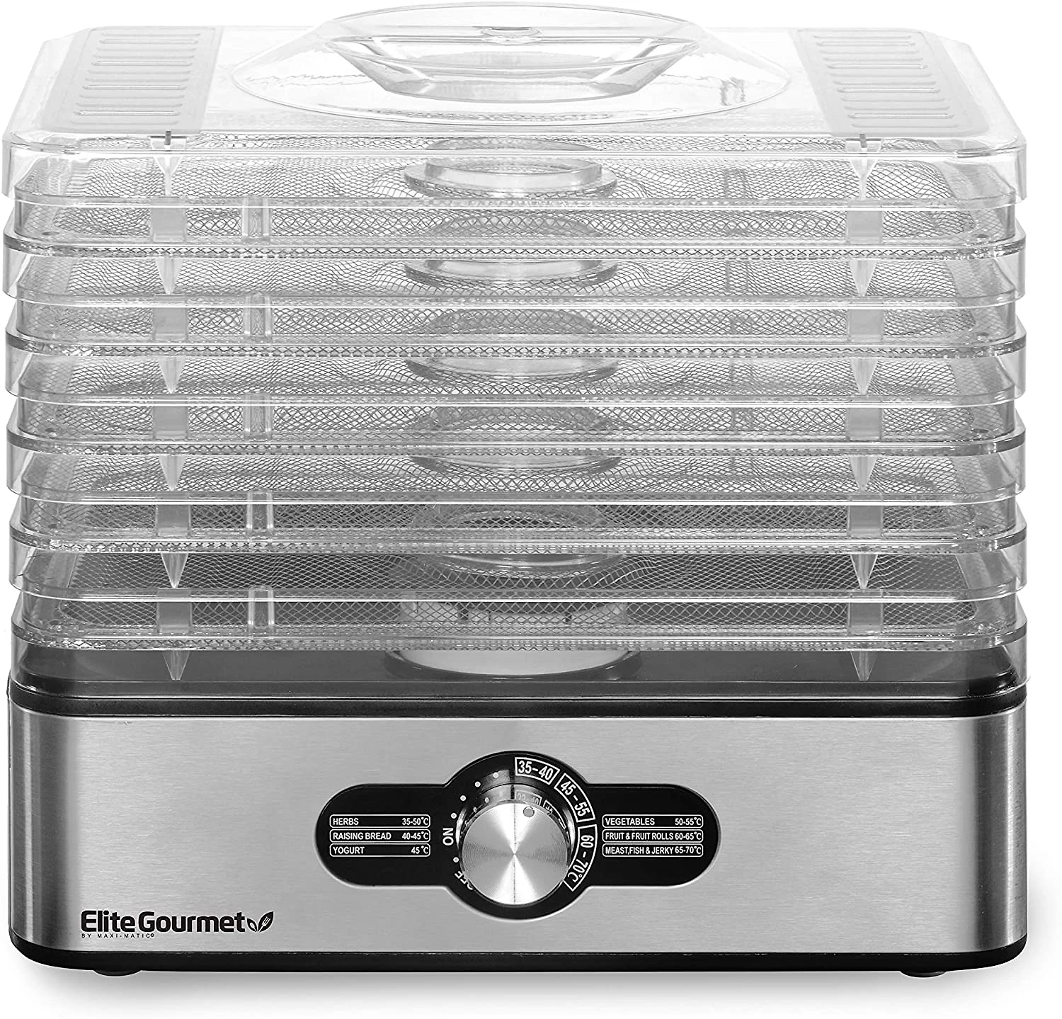 Elite Gourmet Máquina Desidratadora de Alimentos com 5