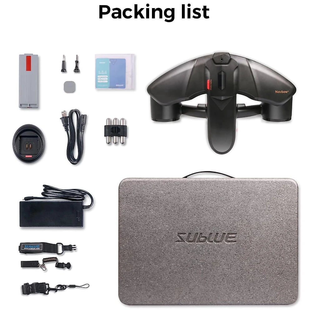 Sublue Navbow Plus: Scooter Subaquática Profissional Inteligente com Motores Duplos e Suporte para Câmera de Ação, 3 Velocidades, 7,16 km/h, 60
