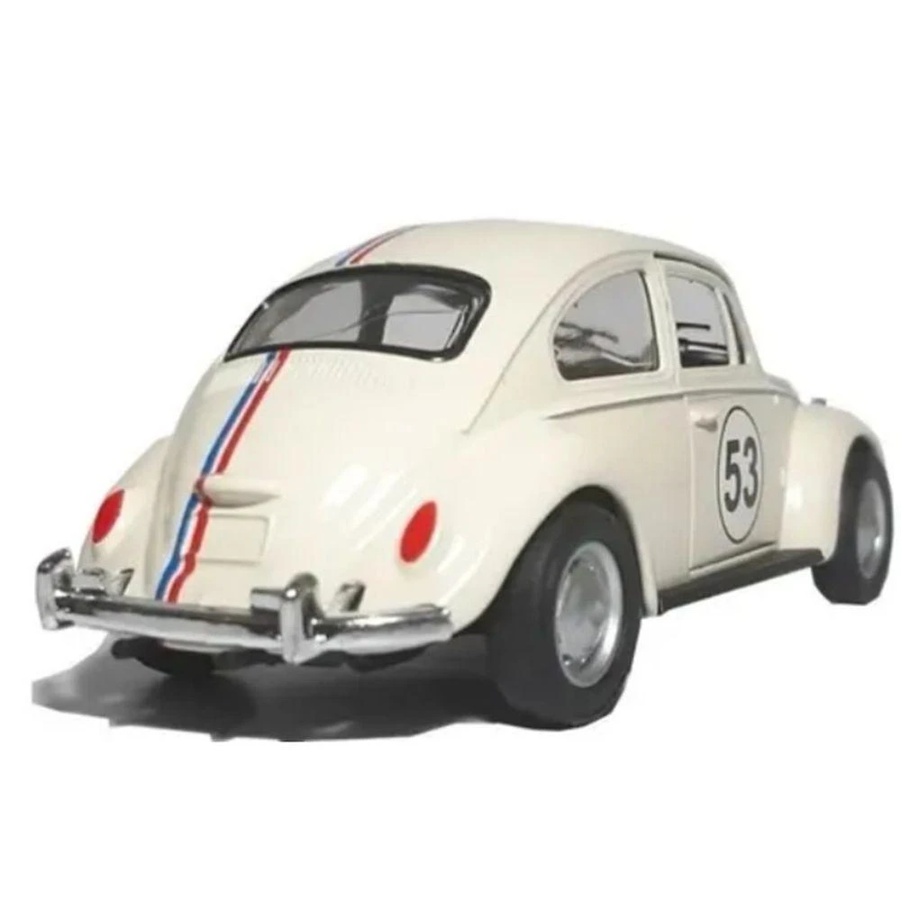 Carrinho De Ferro Fusca Clássico E Herbie Brinquedo