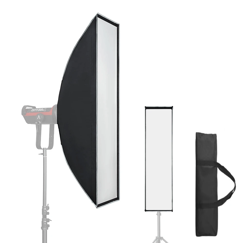Softbox Strip Retangular RZD-30x120cm Bowens Montagem Rápida