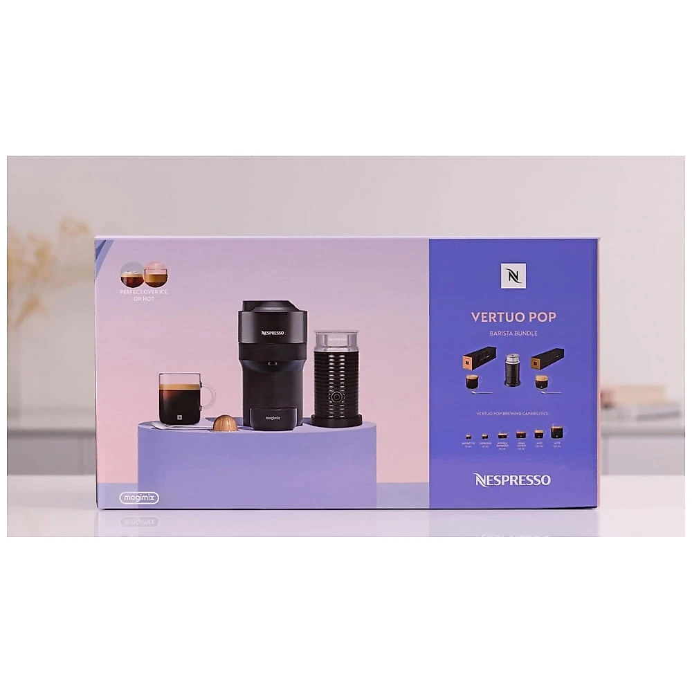 Cafeteira Nespresso Vertuo Pacote Completo com Espumador de Leite e 20 Cápsulas 220V