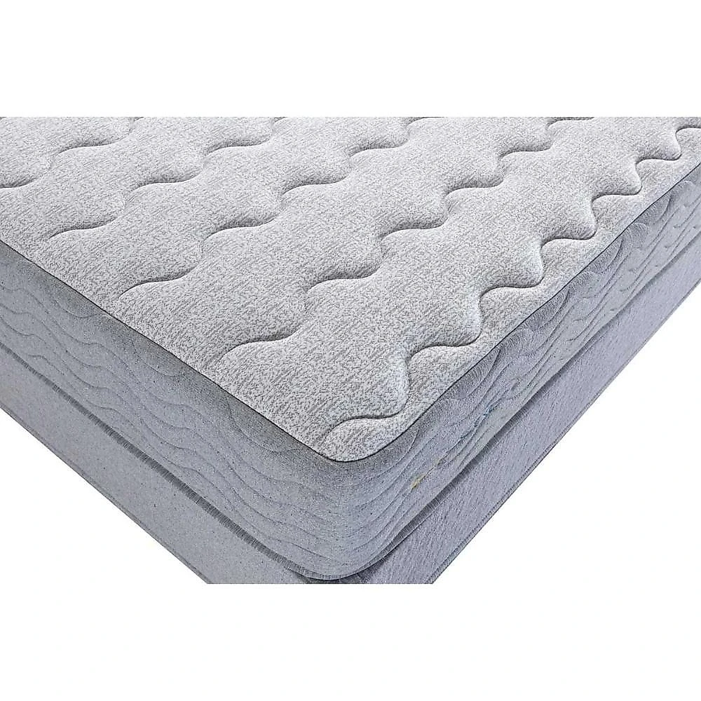 Cama Box Casal: Colchão Molas Masterpocket Ensacadas Herval Bumpcore + Base Crc Suede Gray (138x188)