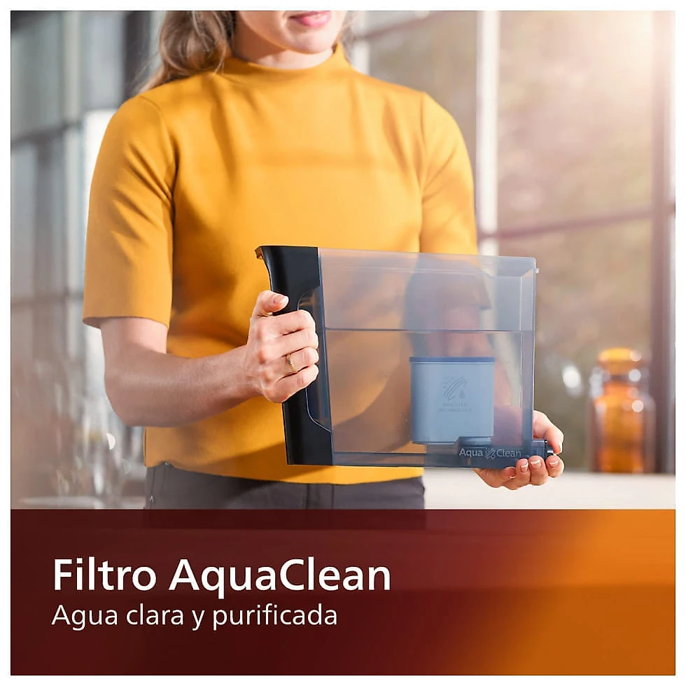 Máquina de Café Expresso com Painel Digital e Bocal de Leite, 110V, Philips EP122004, Preta