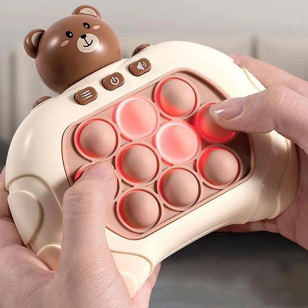 Pop It Mini Game Ursinho Criança Luz Som Fidget Interativo Anti Estresse Ansiedade Portatil
