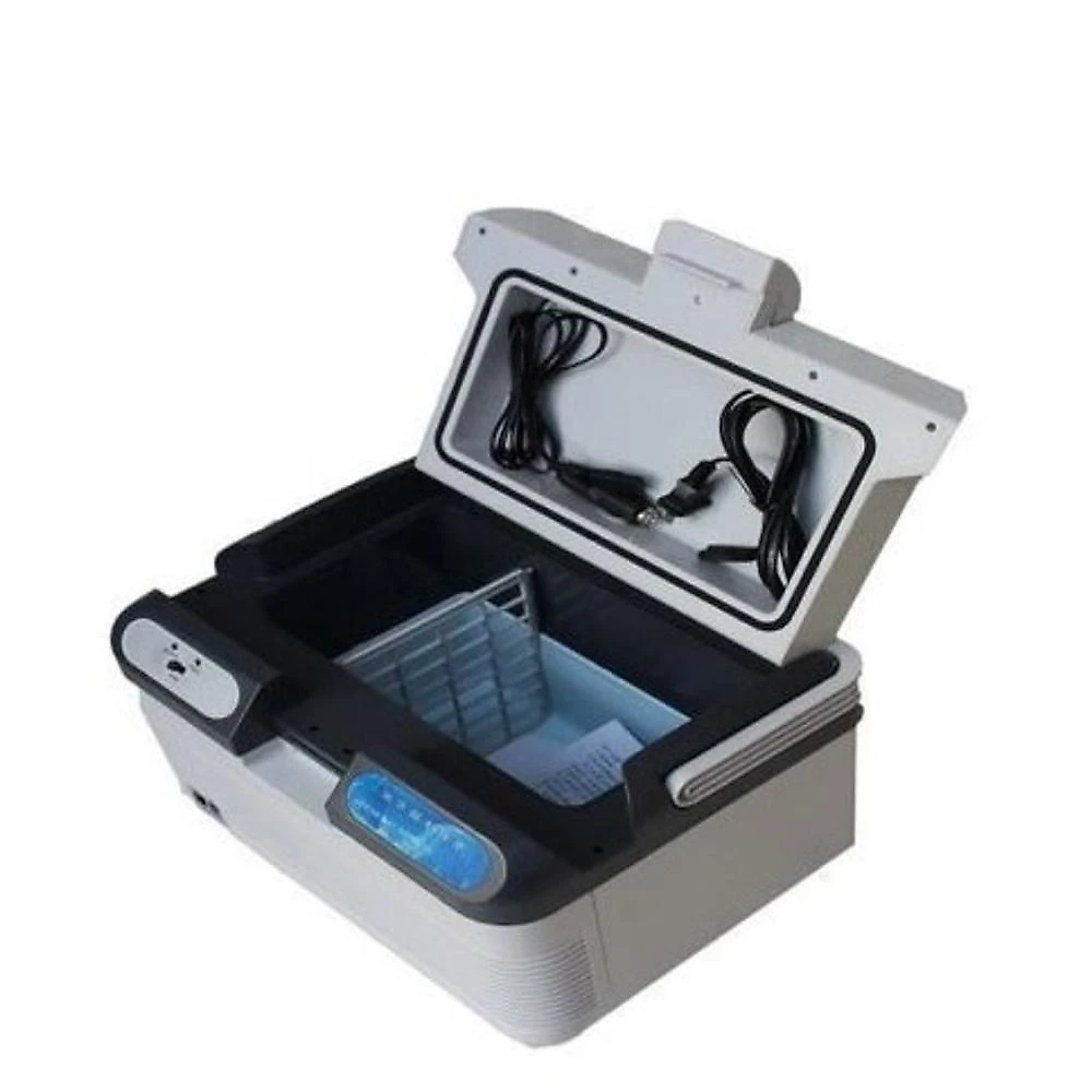 Geladeira Mini Cooler Portátil 1 Porta 12L com Função 2 em 1 Branco 12V