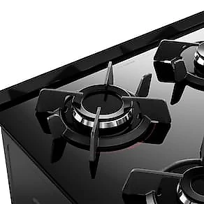 Fogão 4 Bocas Dako Supreme Glass com Mesa de Vidro e Acendimento Automático Preto - Bivolt