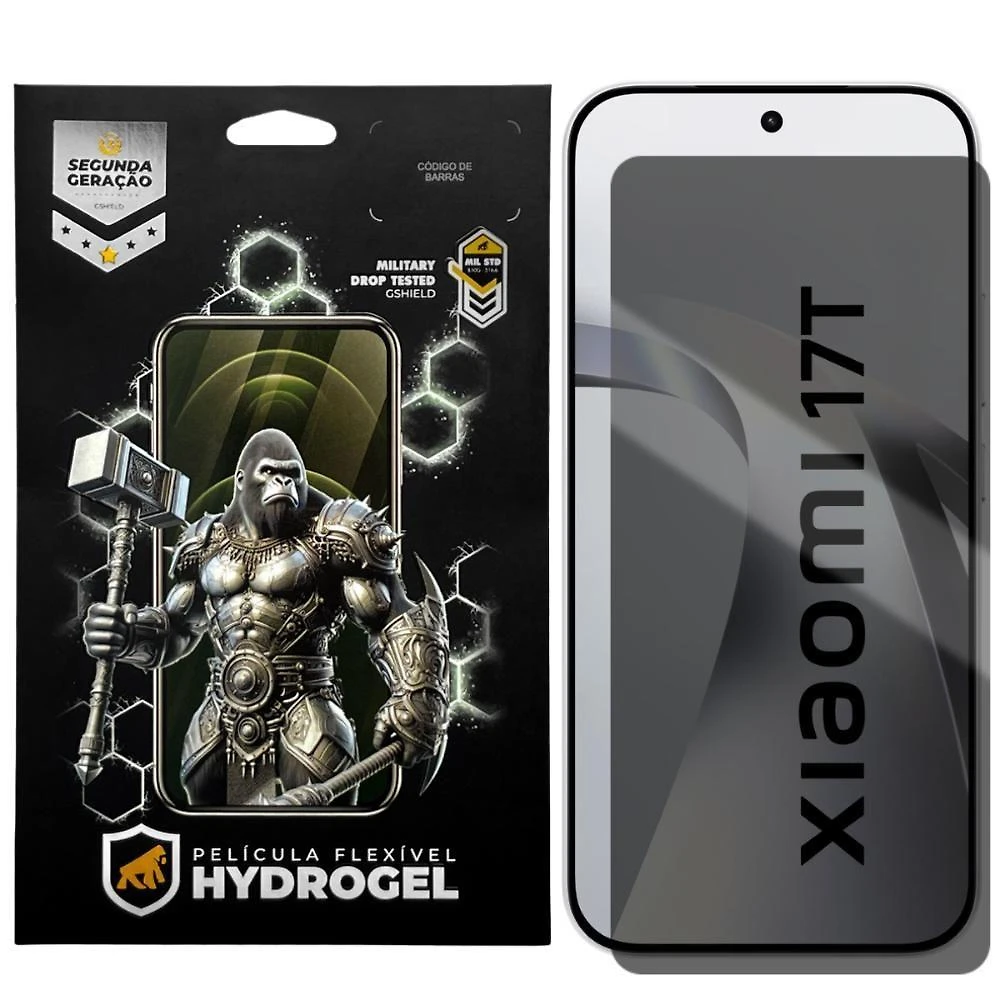 Película Protetora Gshield Xiaomi 17T Privacidade Hydrogel TPU Soft Gel