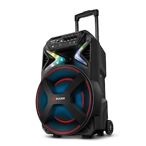 Caixa de Som Amplificada Mondial XSound CM-500-N 500W RMS Bluetooth RGB Bateria Bivolt