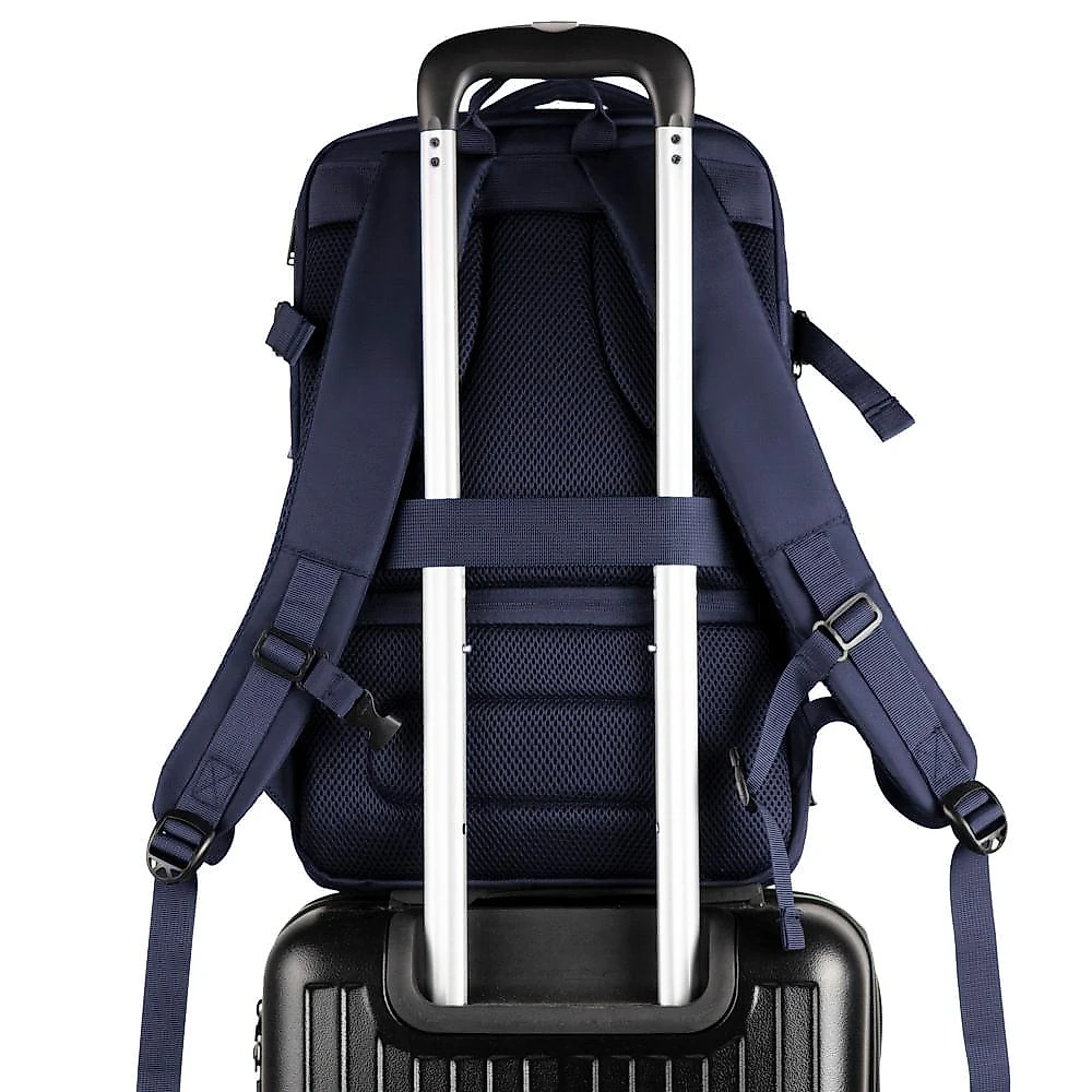 Mochila de Viagem Grande Expansível Explore Azul Marinho Azul - G