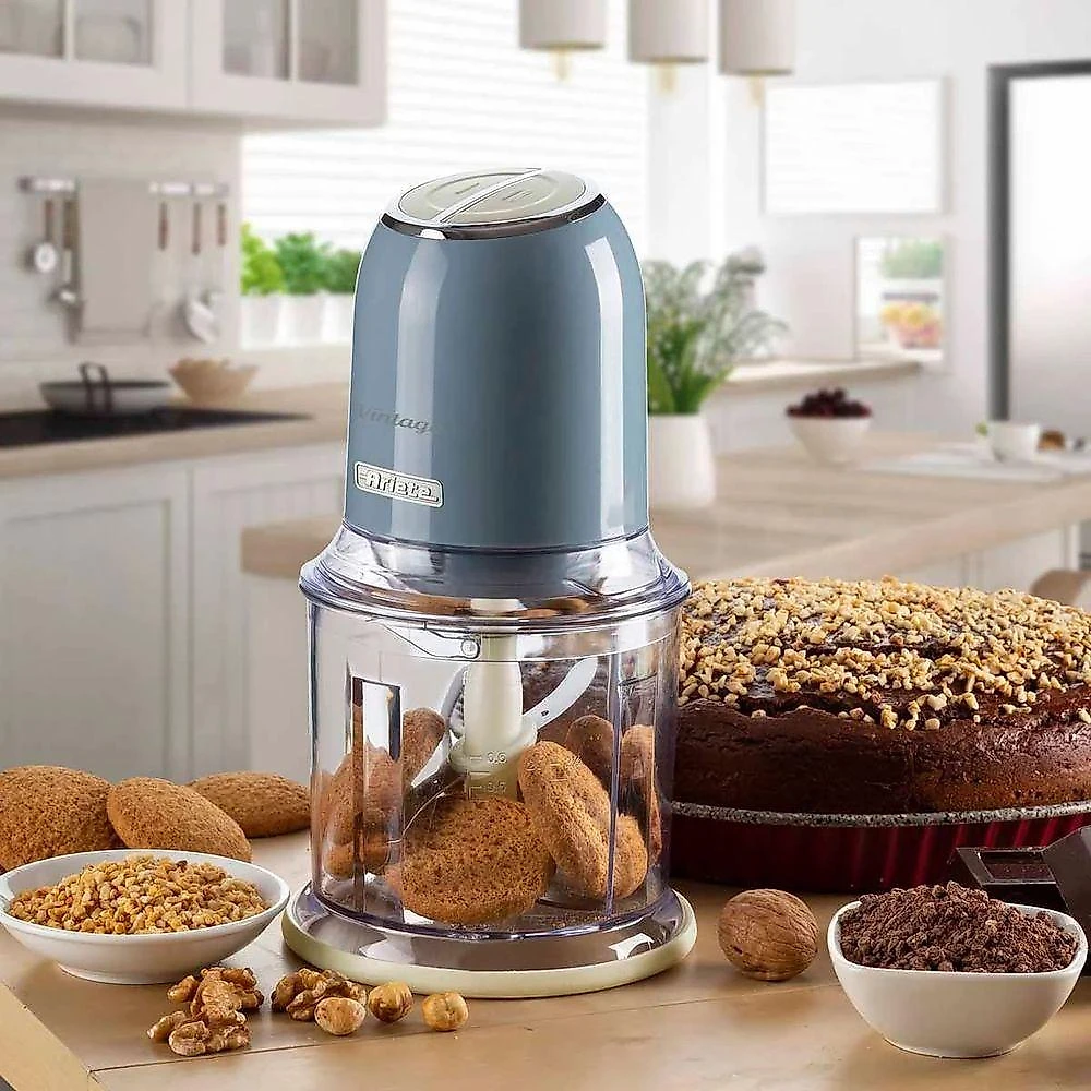 Processador Vintage 600ml Ariete Azul 220V