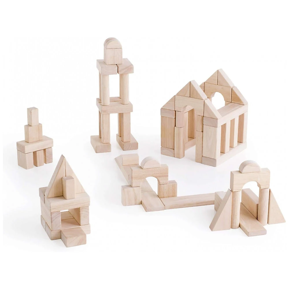Blocos Unitários Guidecraft Set E Natural Madeira Durável 218 Peças Aprendizagem Inicial STEM G2151