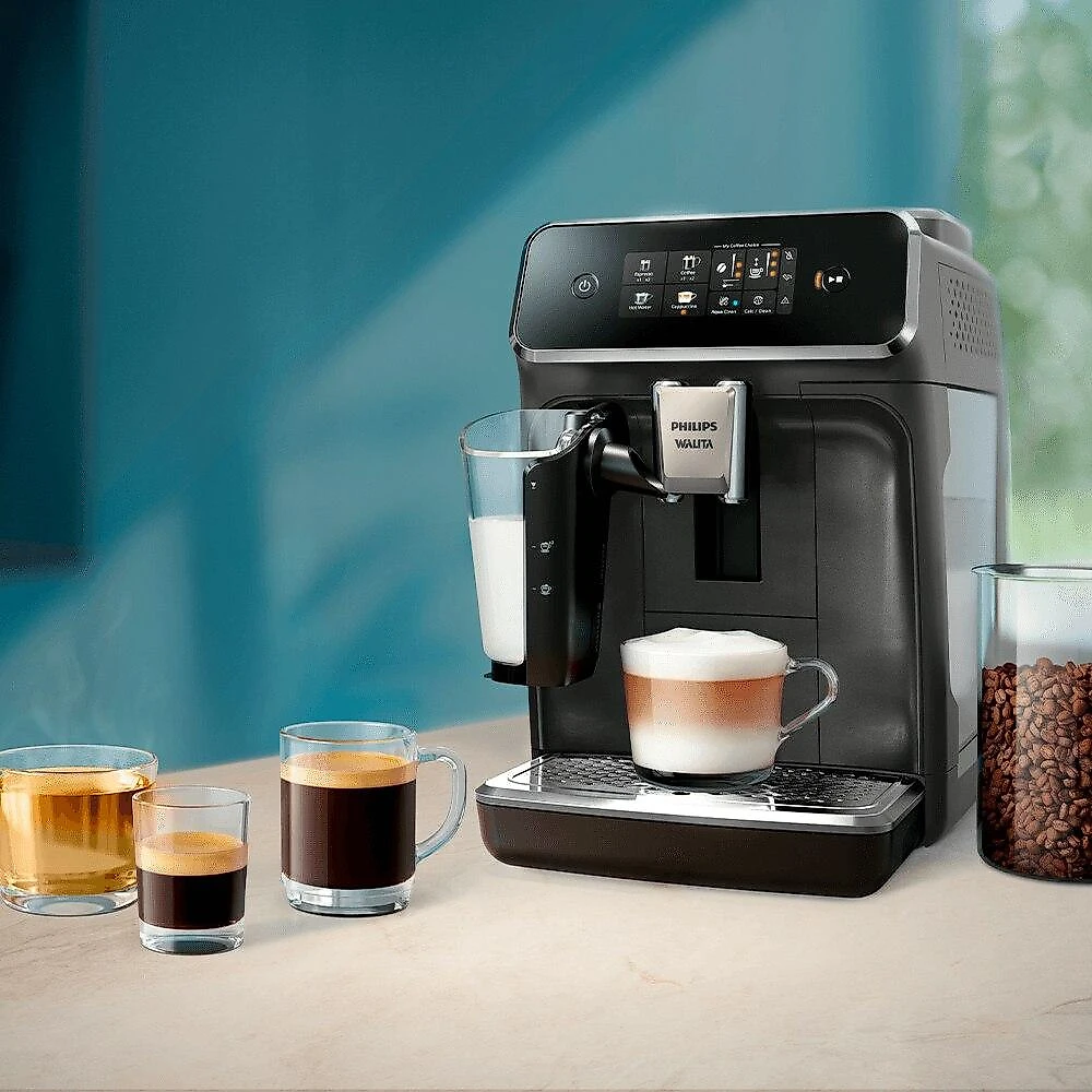 Cafeteira Espresso Superautomática LatteGo Philips Walita Série 2300, Preta - 220 Volts