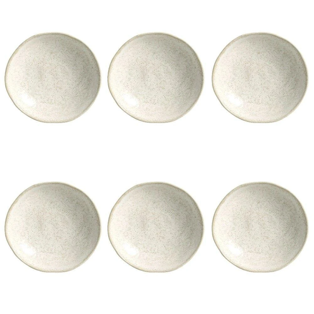 Conjunto De Pratos Fundos 06 Peças Orgânico Vanilla Porto Brasil