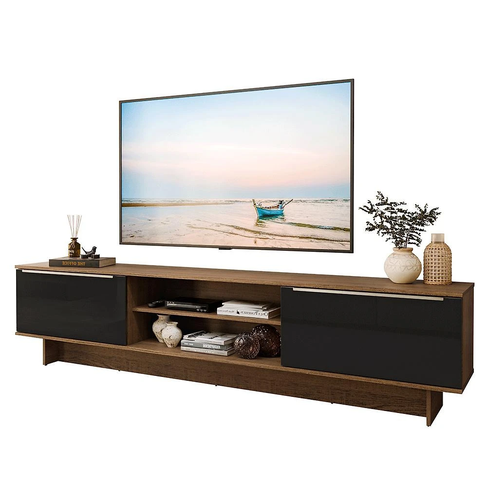 Rack para tv até 80 polegadas 218 cm 2 portas lux madesa