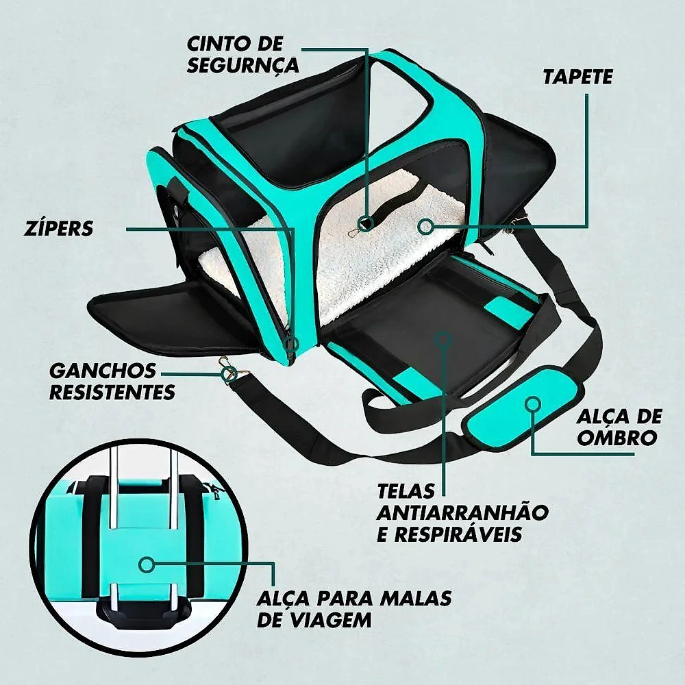 Bolsa De Viagem Para Transporte Pet
