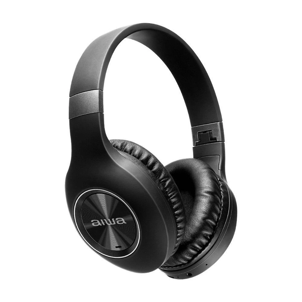 Headphone Aiwa HP-02-B Bluetooth ANC Cancelamento de Ruído 28 Horas Preto