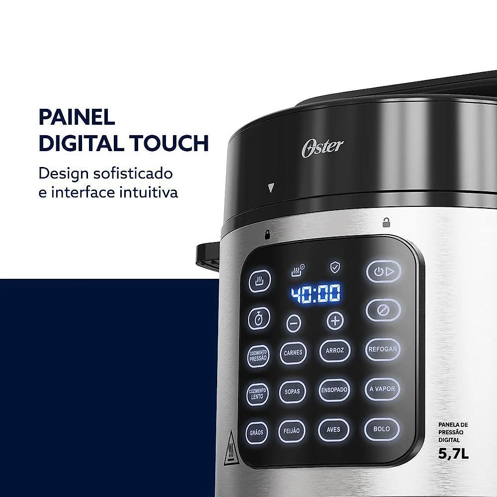 Panela De Pressão Elétrica Digital 5,7L Oster - 220V
